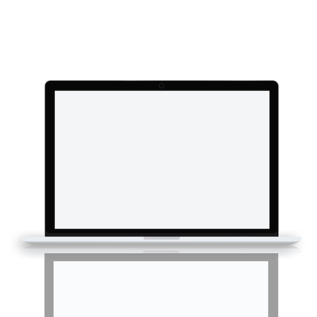 Concepto del vector del icono de UI de la tecnología inalámbrica del ordenador portátil