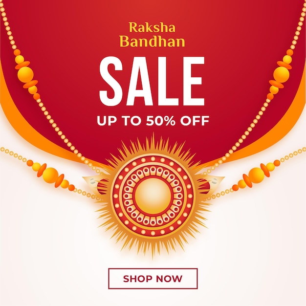 Concepto de ventas de Raksha Bandhan