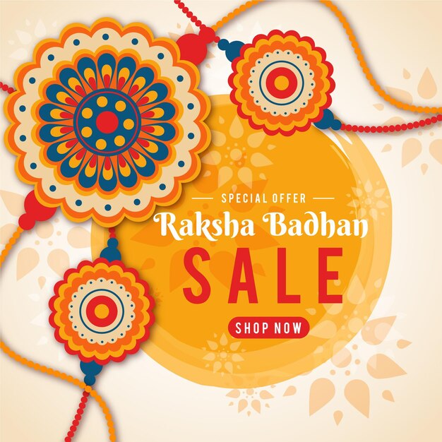 Concepto de ventas de Raksha Bandhan