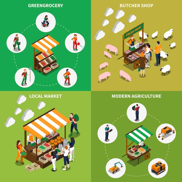Concepto de verdulería local