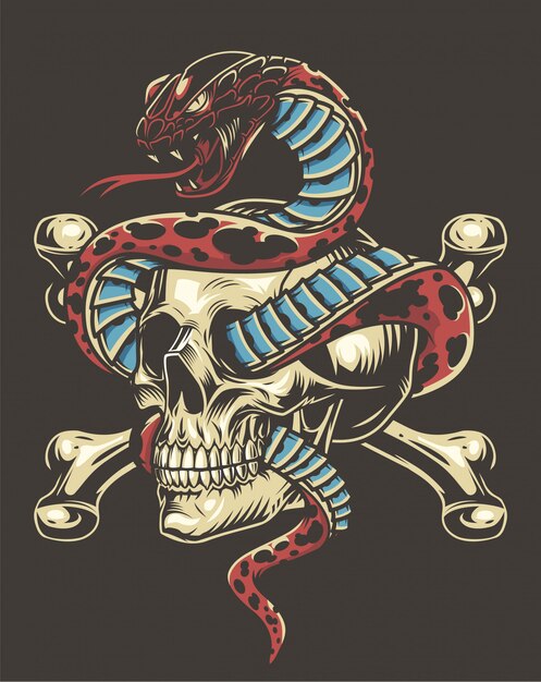 Concepto vintage tatuaje colorido