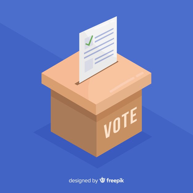 Concepto de votar y elección