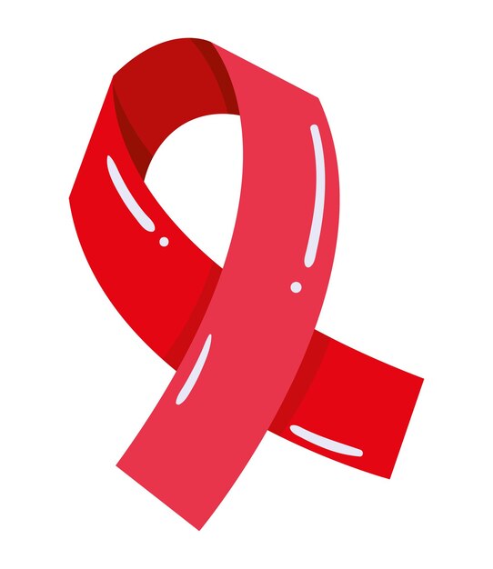 Concienciación de la diabetes con cinta roja
