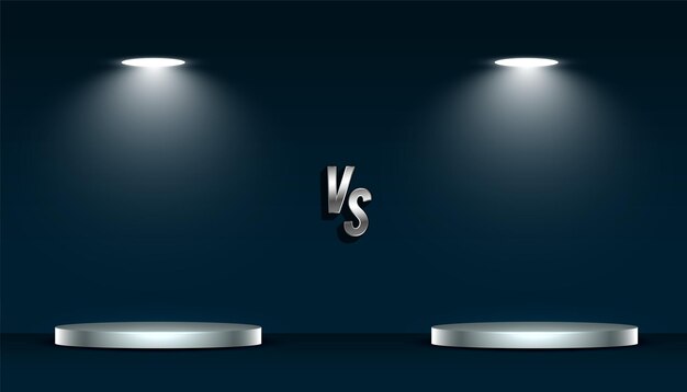 concurso de producto contra banner con plataforma de podio 3D y efecto de luz puntual