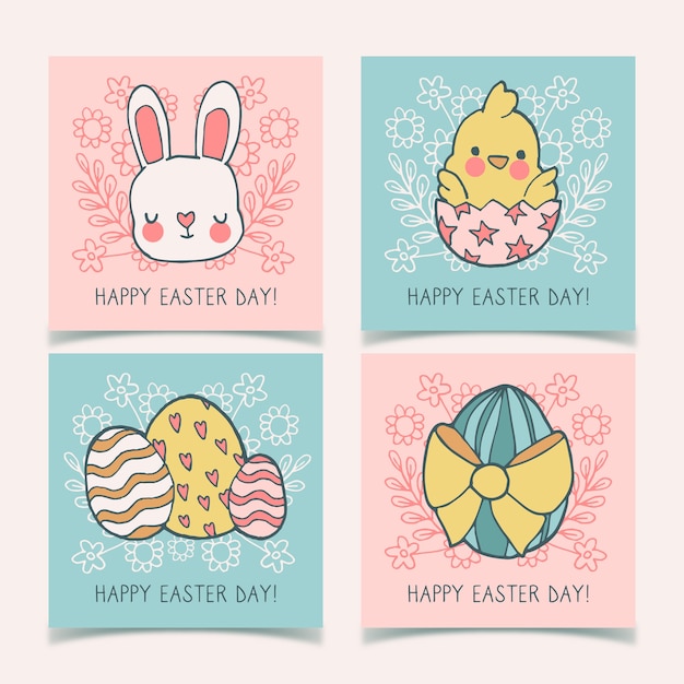 Conejitos y huevos instagram colección de pascua