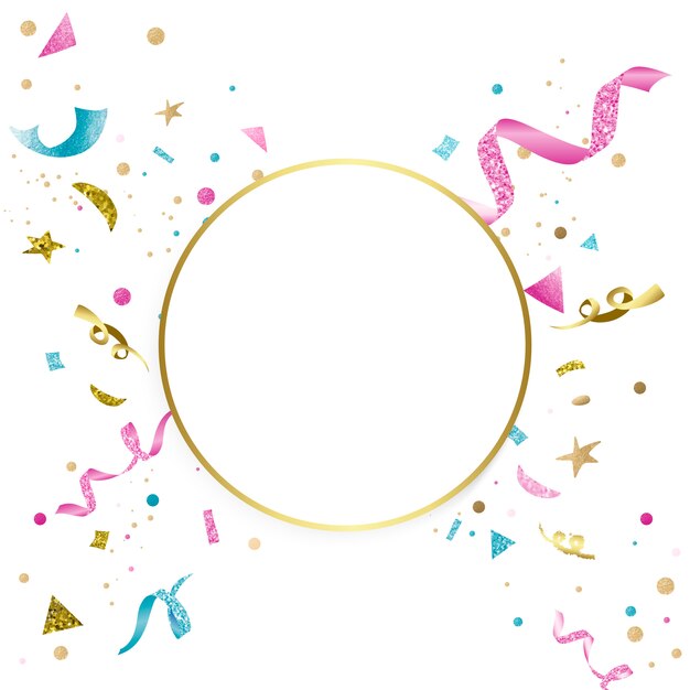 Confeti colorido diseño de celebración