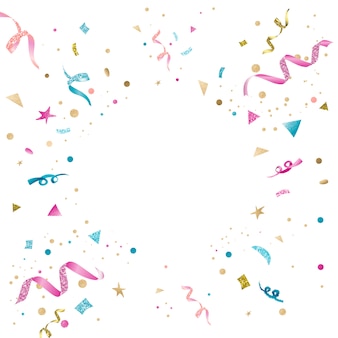 Confeti colorido diseño de celebración