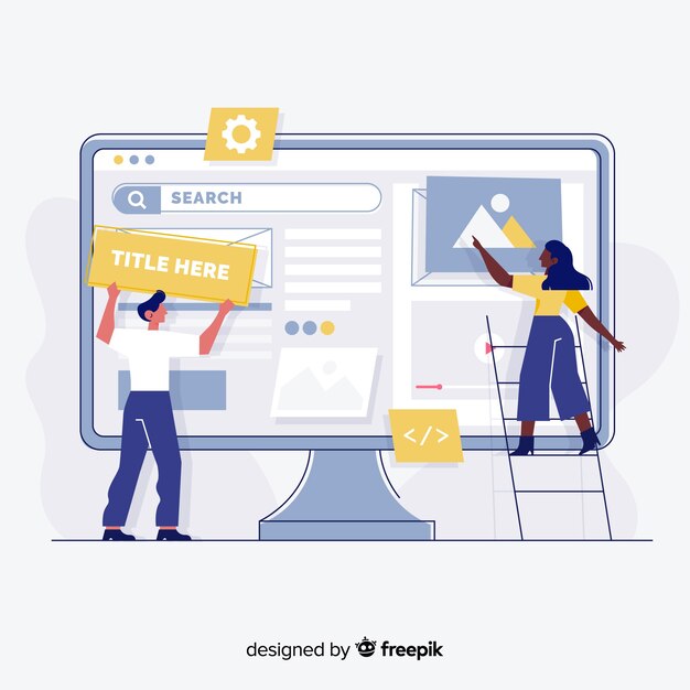 Configuración del sitio web de la página de aterrizaje conceptual