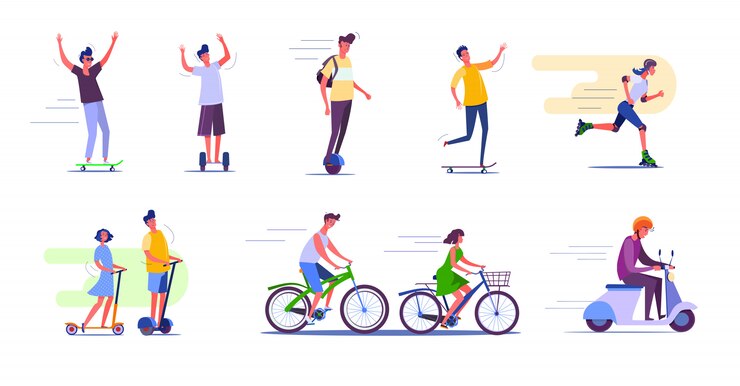 Vector gratuito conjunto de actividades al aire libre