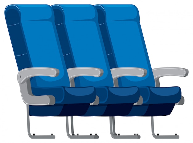 Conjunto aislado de asiento de avión