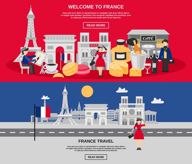 Conjunto de Banner de Francia