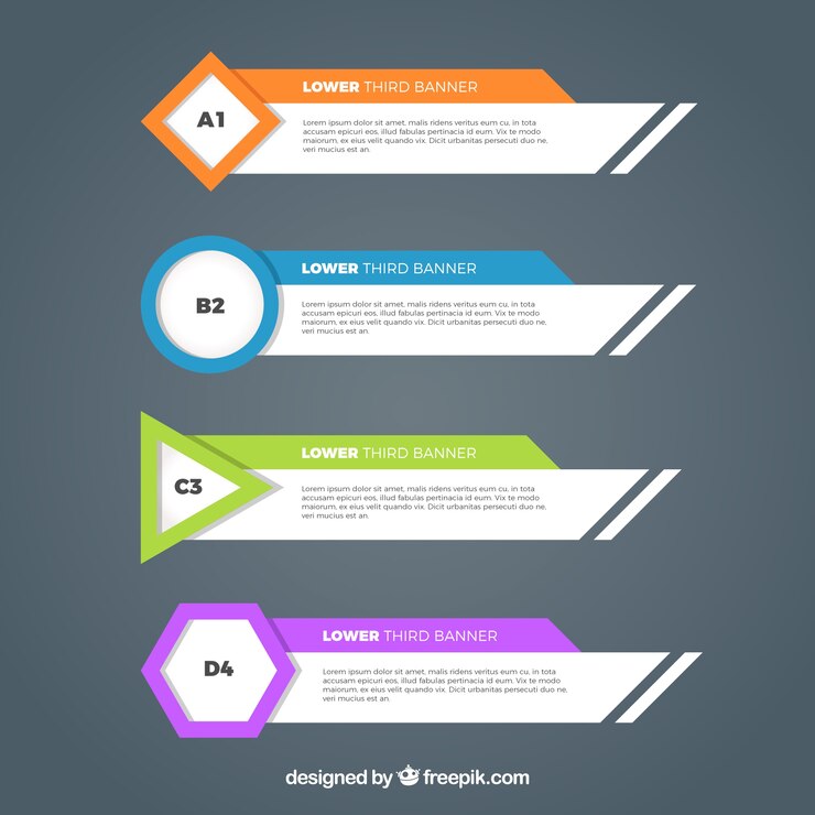 Vector gratuito conjunto de banners modernos y geométricos