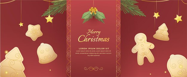 Conjunto de banners de navidad degradados