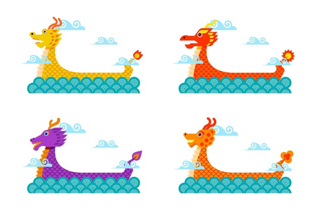 Conjunto de botes dragon