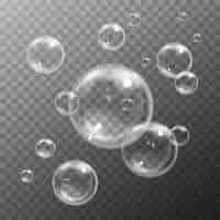 Vector gratuito conjunto de burbujas de agua