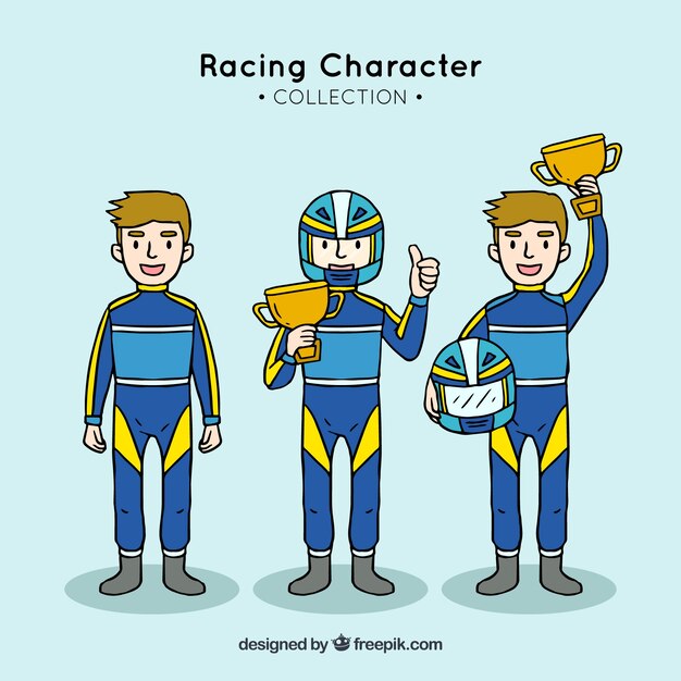 Conjunto de caracteres de carreras