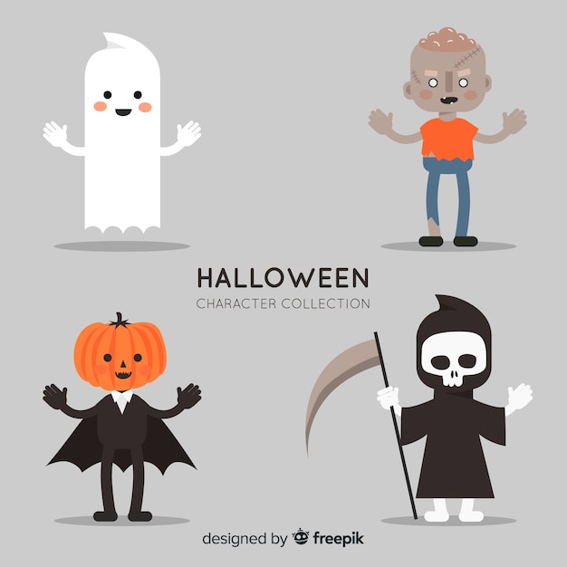 Conjunto de caracteres de halloween