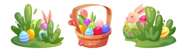 Conjunto para la celebración de la canasta de Pascua