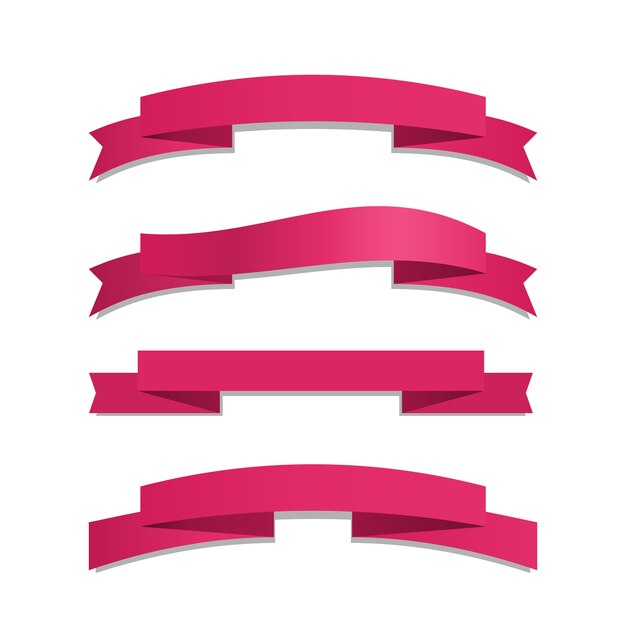 Conjunto de cinta rosa