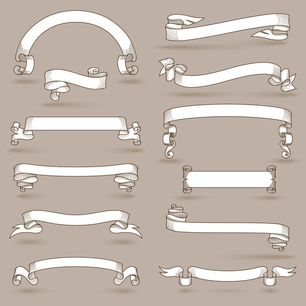 Conjunto de cintas antiguas