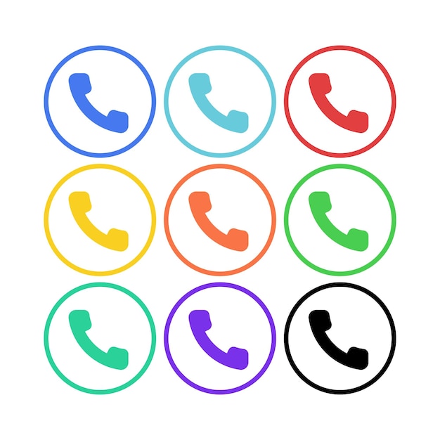 Conjunto de círculos telefónicos