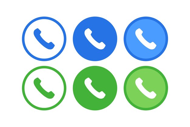 Conjunto de círculos telefónicos
