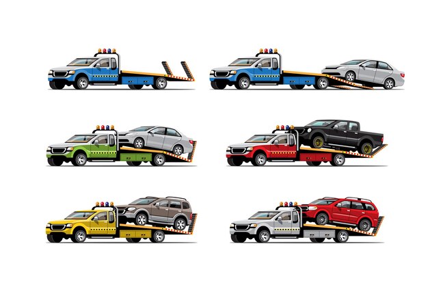 Conjunto de coches de remolque