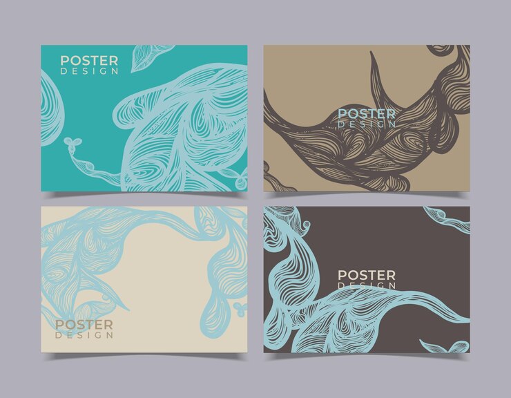 Vector gratuito conjunto de colección de portada moderna minimalista abstracta