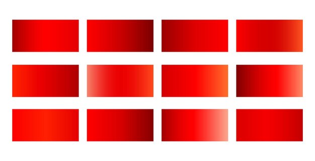 conjunto de color rojo degradado abstracto para vector de presentaciones modernas