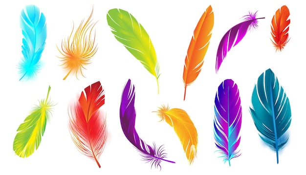 Imágenes de Plumas De Colores - Descarga gratuita en Freepik