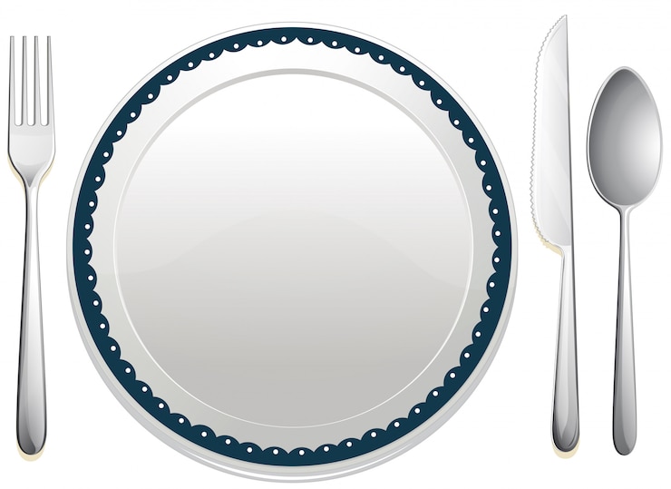 Vector gratuito conjunto de comedor
