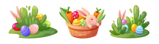 Conjunto de composición para las vacaciones de Pascua