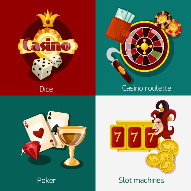Conjunto de concepto de casino
