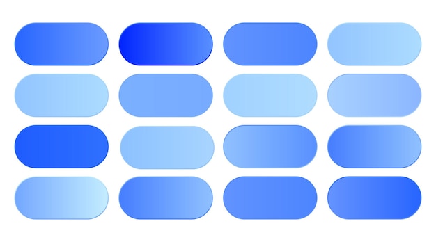Conjunto de degradados azul cielo