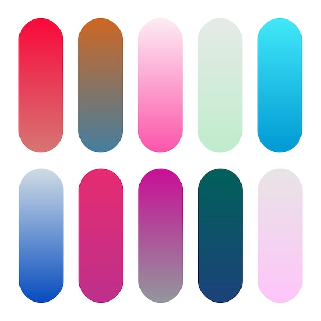 Conjunto de degradados de colores
