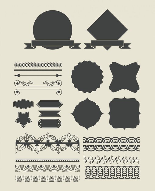 Conjunto de dibujos animados de cinta decorativa