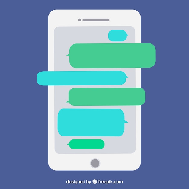 Conjunto de diferentes burbujas de chat para aplicación de mensajería