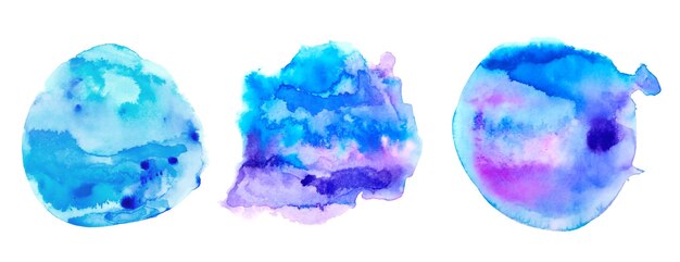 Conjunto de diseño de banner de fondo de acuarela abstracto y sucio