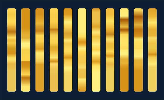 conjunto de diseño de estandarte de gradiente de color dorado abstracto