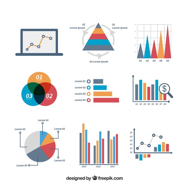Conjunto divertido de elementos infográficos