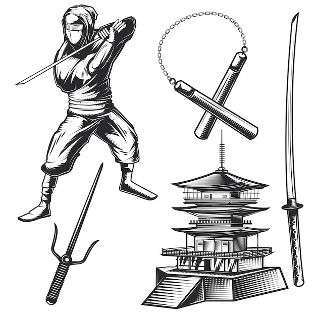 Vectores e ilustraciones de Espada samurai para descargar gratis