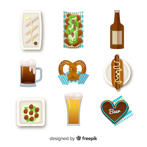 Conjunto de elementos de Oktoberfest