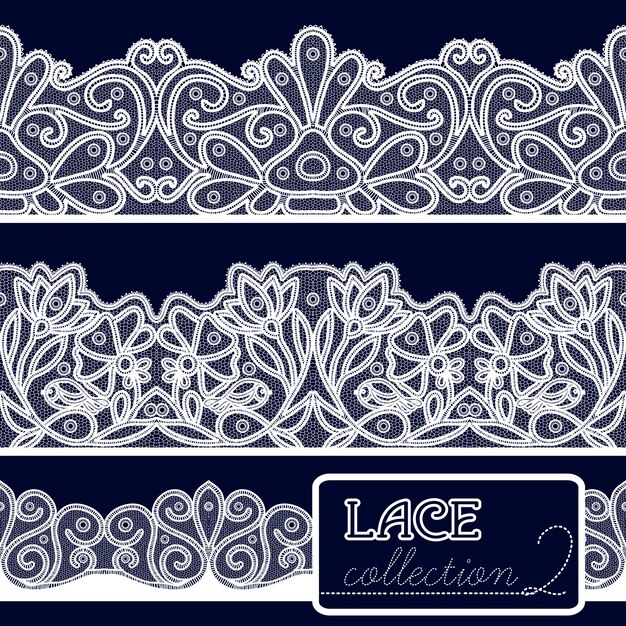 Conjunto de encaje decorativo
