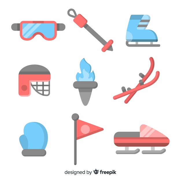 Conjunto de equipos para deportes de invierno