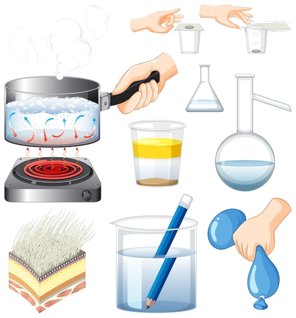 Conjunto de equipos necesarios para el experimento científico.