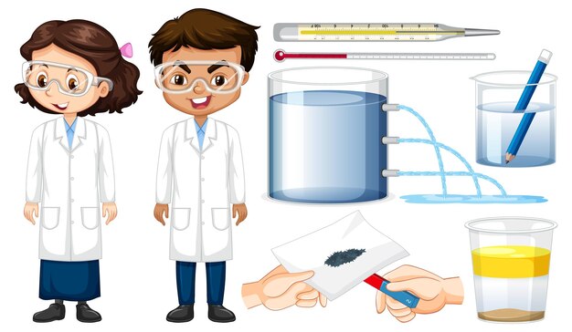 Conjunto de equipos necesarios para el experimento científico.