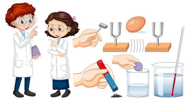 Conjunto de equipos necesarios para el experimento científico.