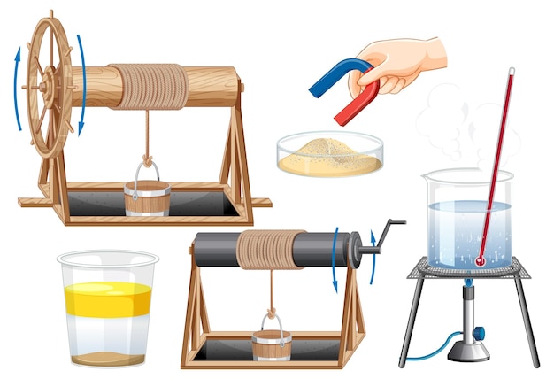 Conjunto de equipos necesarios para el experimento científico.