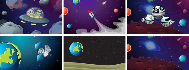 Conjunto de escena de gran espacio