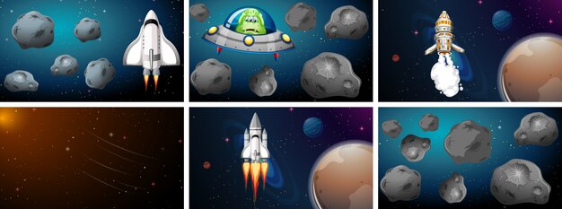 Conjunto de escena de gran espacio